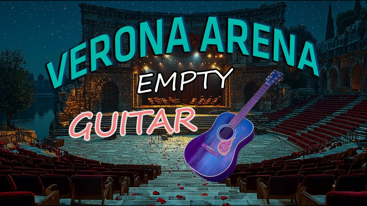 Verona Arena Empty Stage Guitar | 2 Hours Midnight Opera Solitude