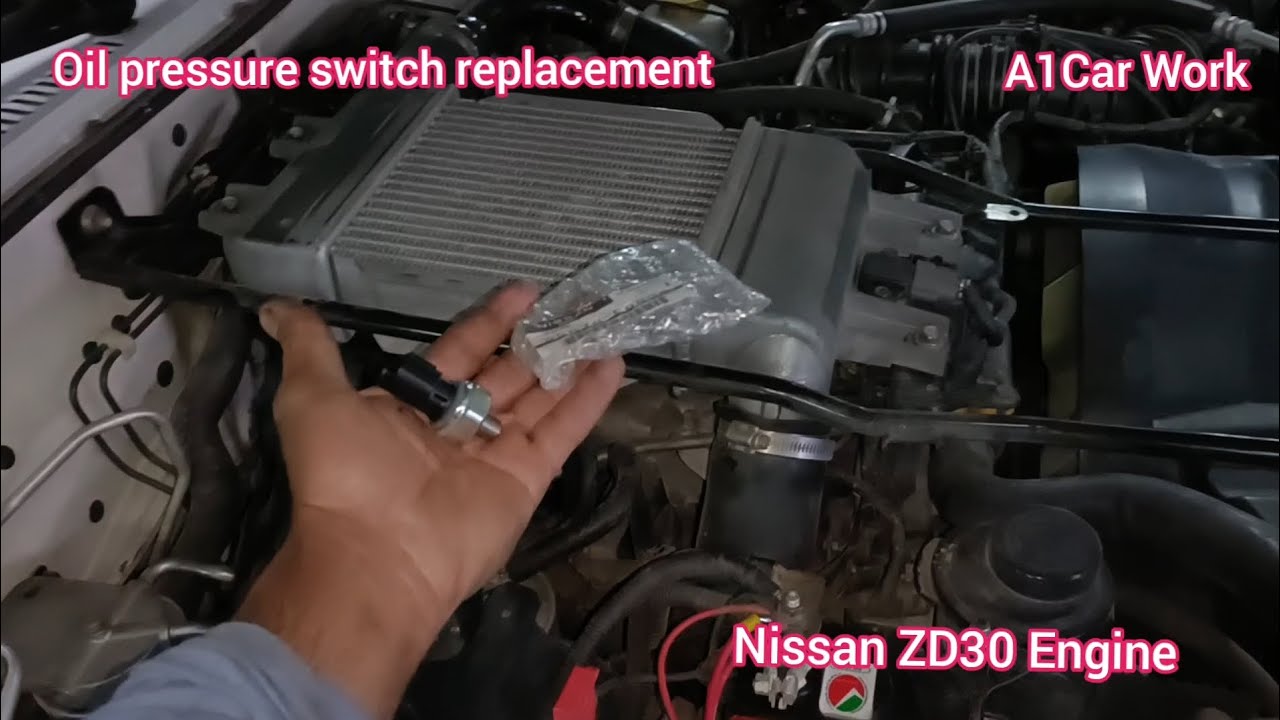 How To Replace Oil pressure switch Nissan patrol ZD30 Engine #Oil pressure switch changeNissanpatrol