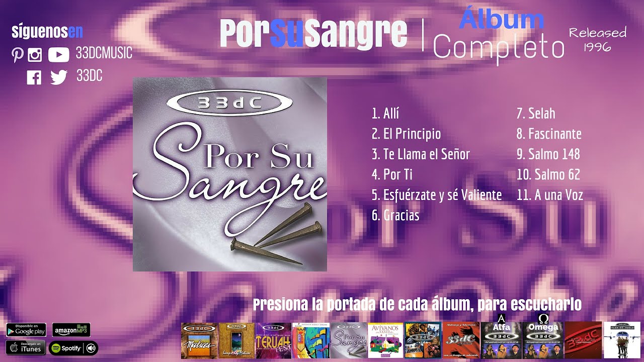 Por Su Sangre | Álbum Completo | 33dC |