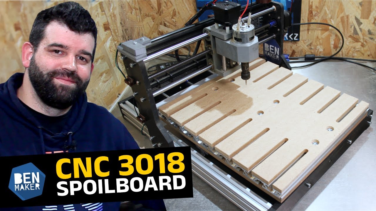J'améliore la CNC 3018 - Le spoilboard