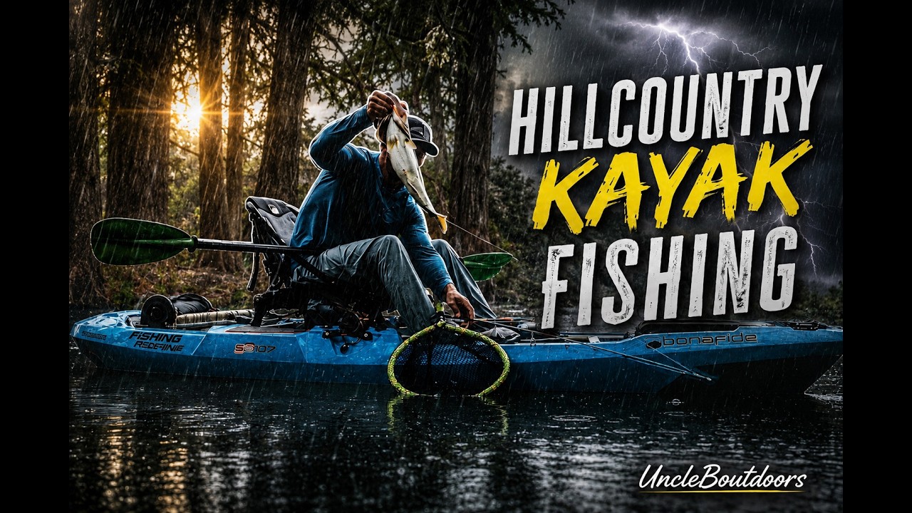 Texas Hill Country Kayak Fishing | GIANT Bass & Crazy Storms!