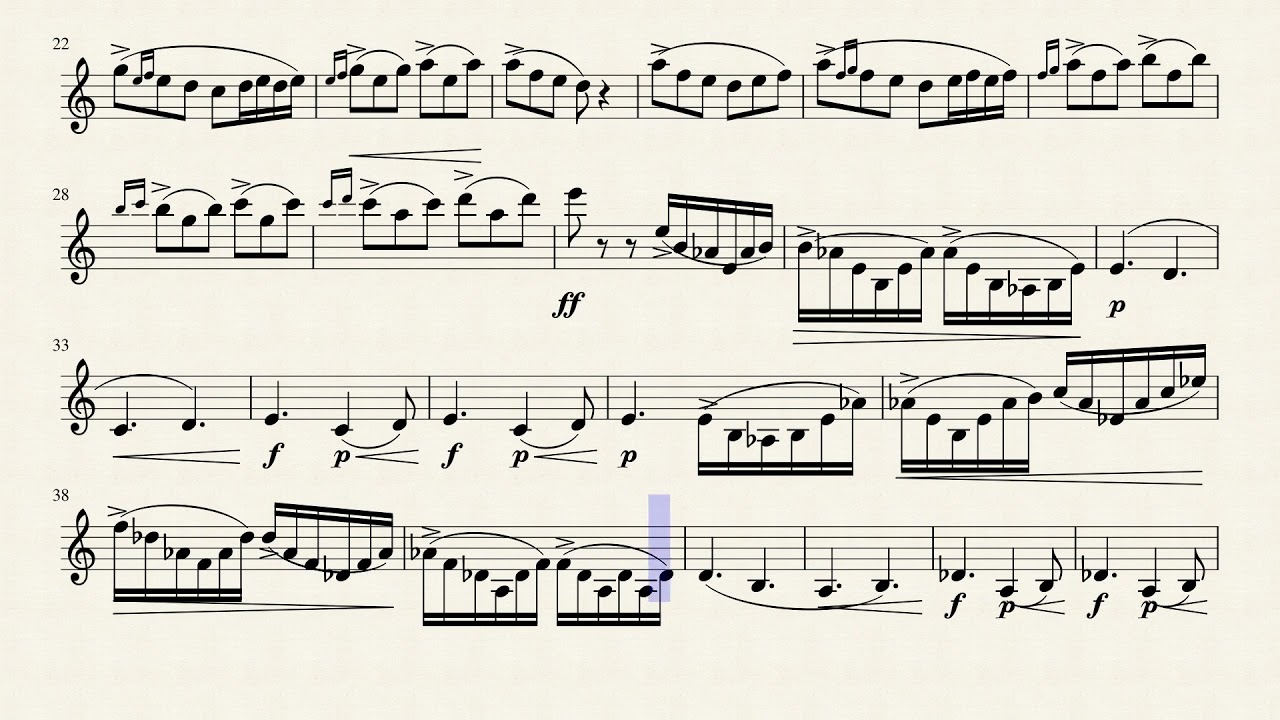 Grieg - Peer Gynt - Morning Mood For Clarinet