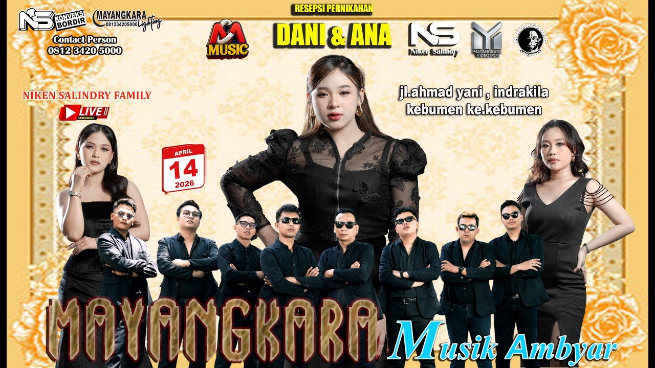 MAYANGKARA MUSIC NIKEN SALINDRY || WEDDING DENI & ANA || INRAKALI KEBUMEN KEC.KEBUMEN 14-APRIL-2026