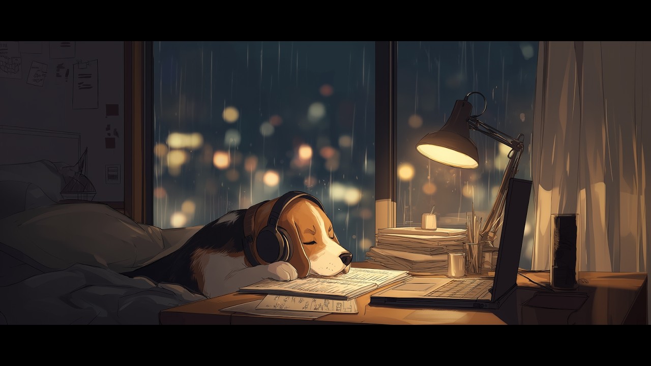 🐶 Late Night Study — Chill Lofi Beagle for Focus & Relax (10 Hours)