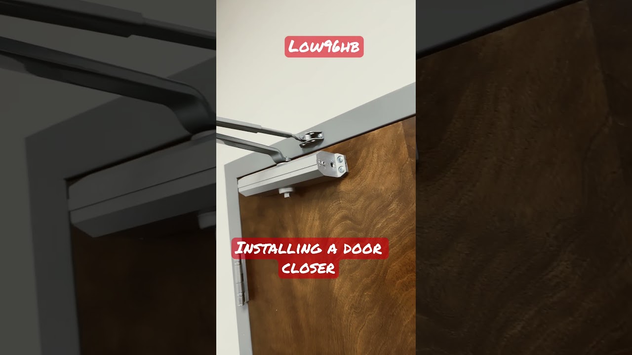 Installing a door closer #shortsvideo #howto #install #diy #doors #construction #shorts #short
