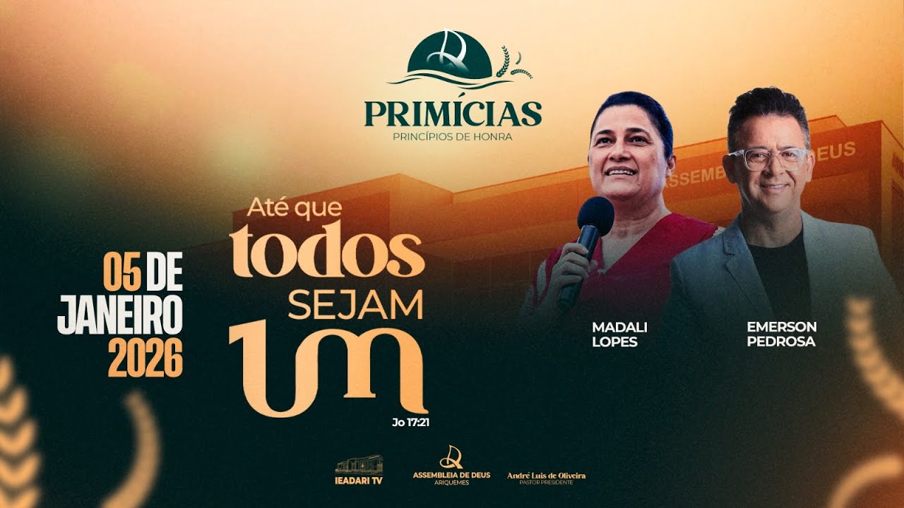 PRIM&Iacute;CIAS 2026 - DIA 5 | MADALI LOPES E EMERSON PEDROSA  | ACESS&Iacute;VEL EM LIBRAS |  05/01/2026
