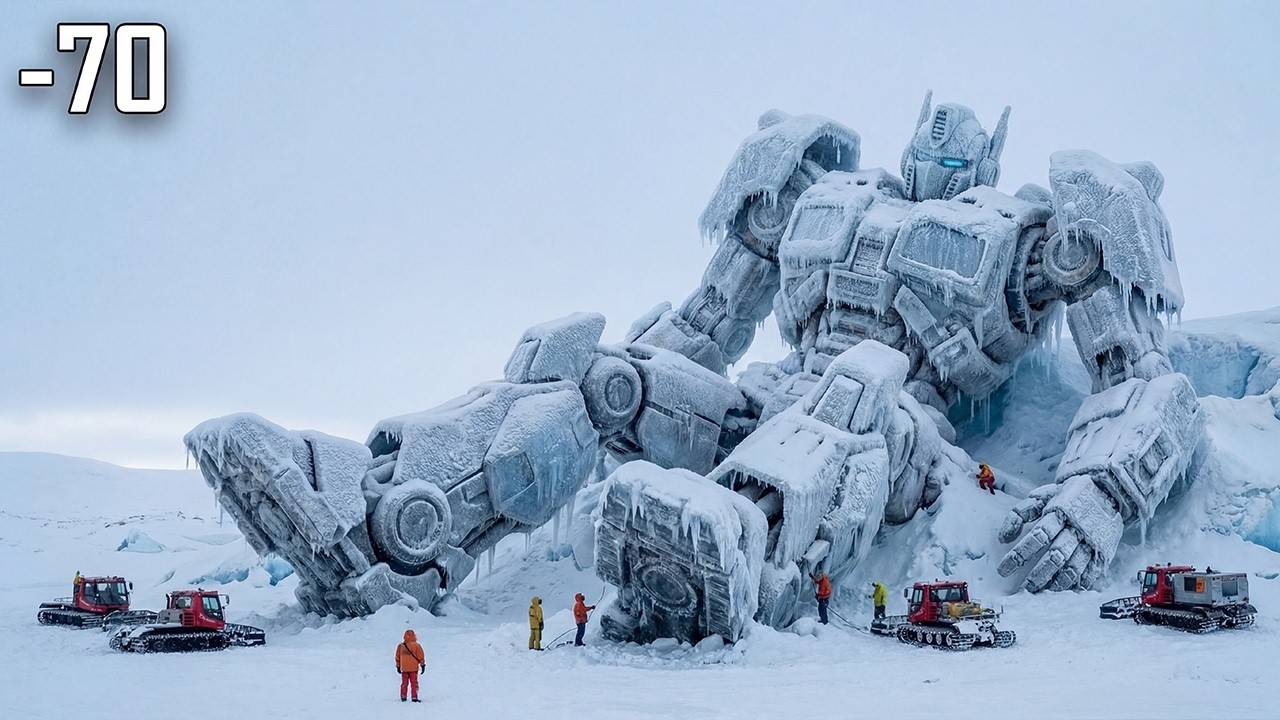 GLACIUS OMEGA: A GIANT DEAD Transformer Robot Found Frozen -70 Degree | Epic ASMR Salvage
