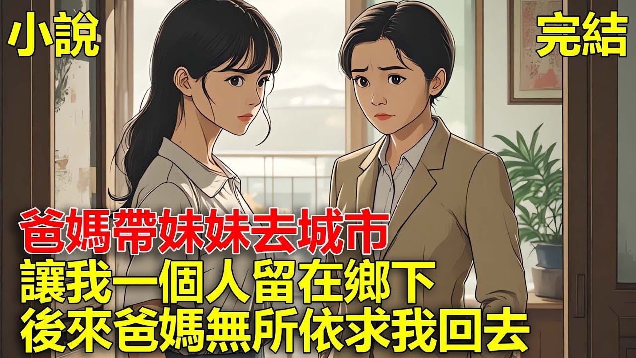 爸媽嫌我笨，帶著妹妹去城市，讓我一個人留在鄉下，後來爸媽老無所依求我看他們的時候，我說：罪有應得！