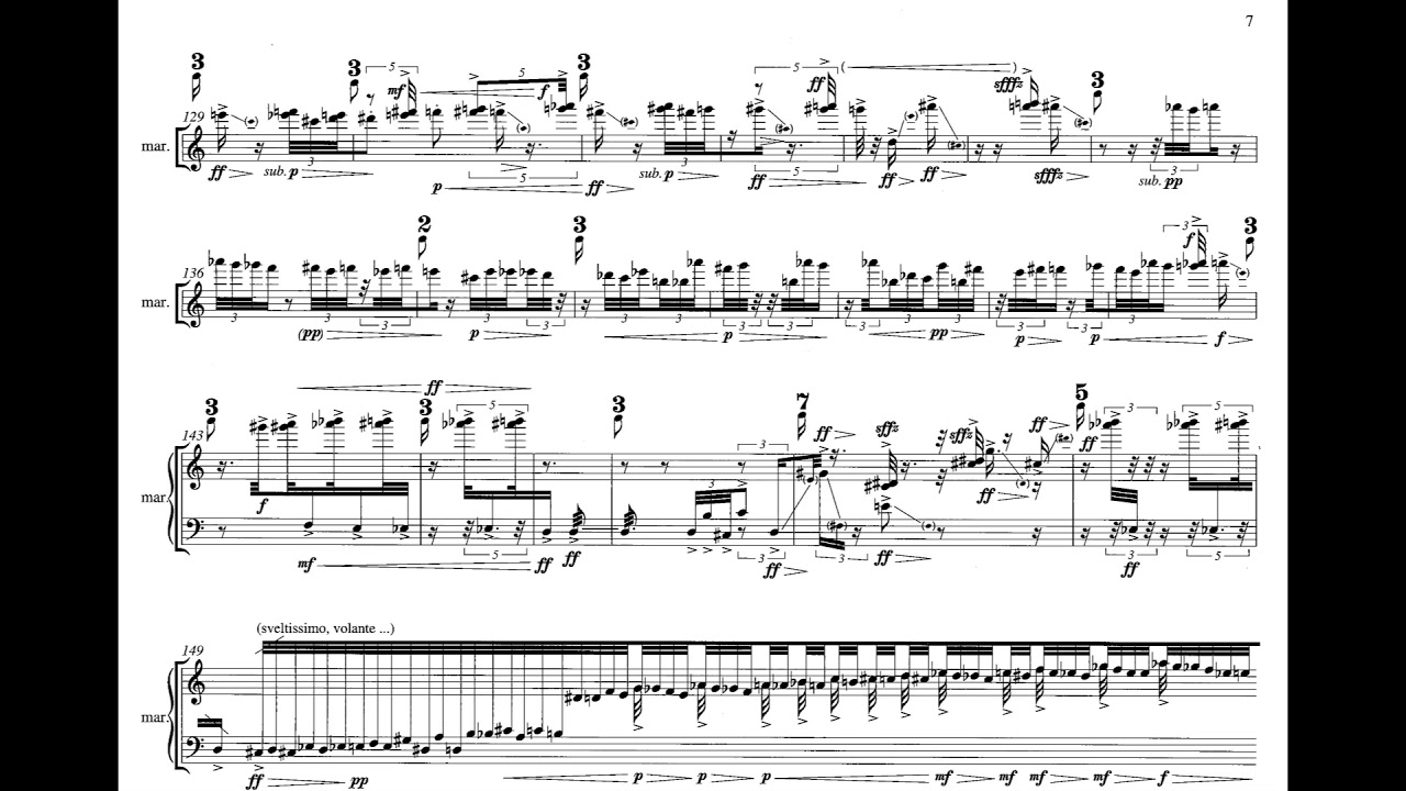 Matthias Pintscher - Nemeton for Percussion (2007) [Score-Video]
