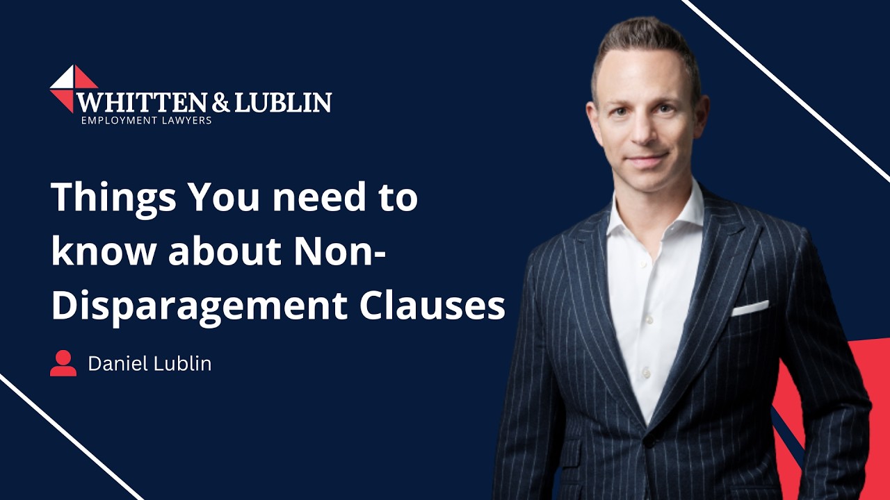Things You need to know about Non Disparagement Clauses