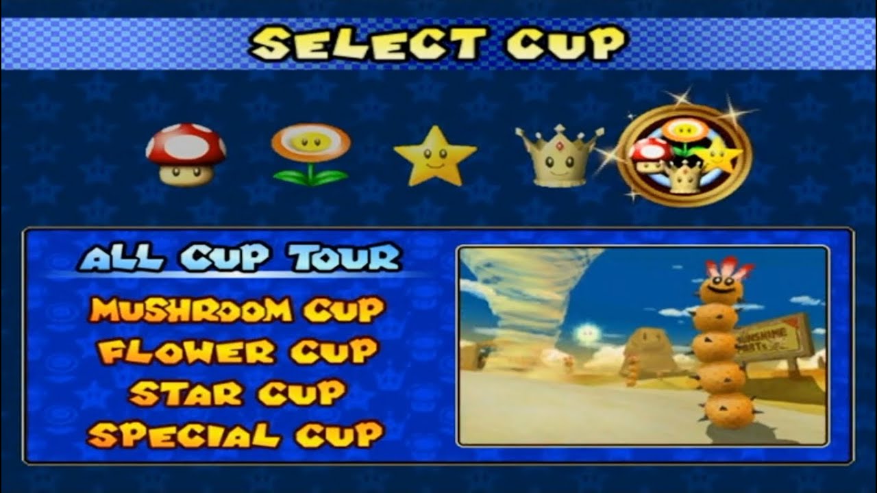 Mario Kart : Double Dash!! - 150cc All Cup Tour (HD)