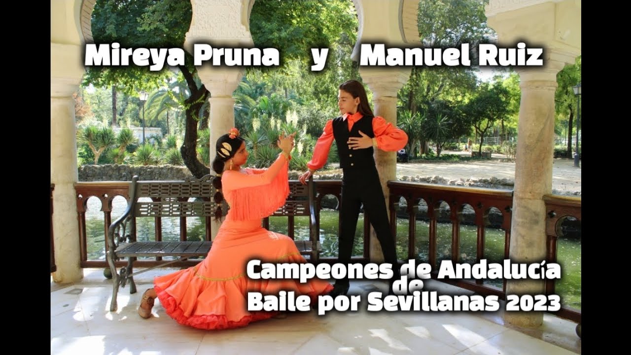 Mireya Pruna y Manuel Ruiz - Campeones de Andalucía de baile por Sevillanas 2023