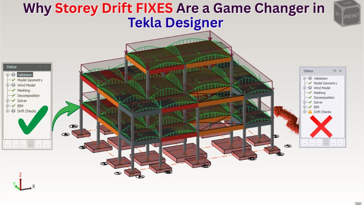 Почему исправления Storey Drift FIXES меняют правила игры в Tekla Designer