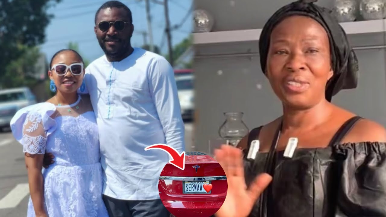 Aww🥲Husband & Wife In New York Honours Mama Akosua Serwaa in A Grand Style.Edin Serwaa ye odo