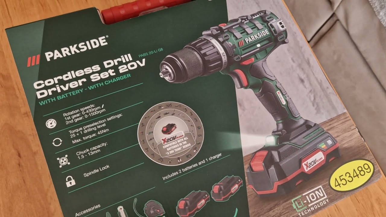 Parkside F&uacute;r&oacute;-Csavaroz&oacute; Kicsomagol&aacute;s (Unboxing)