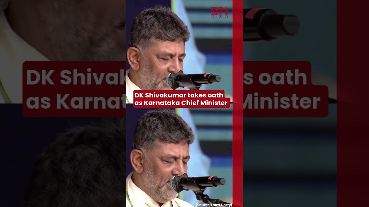 DK Shivakumar takes oath as Karnataka Chief Minister