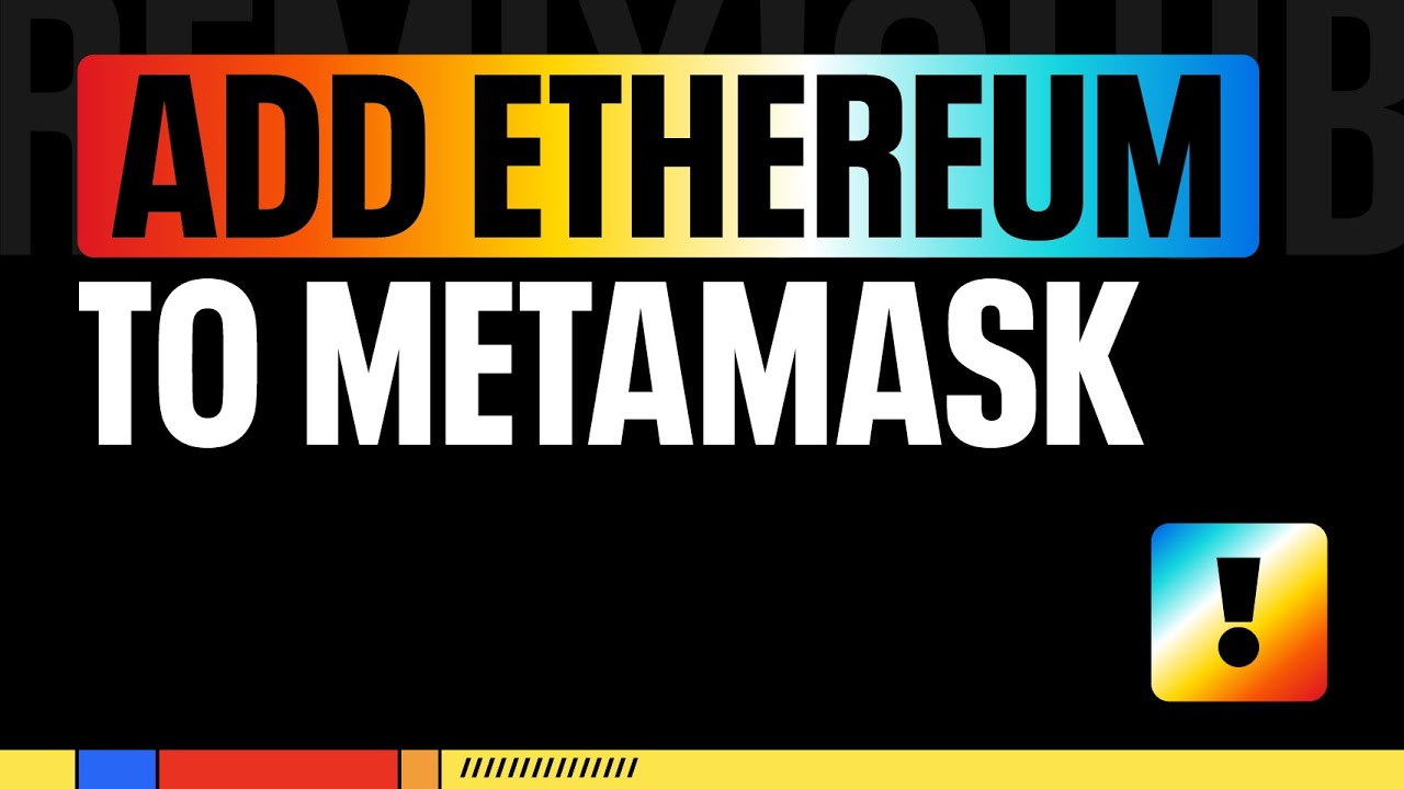 How to add Ethereum into your Metamask!