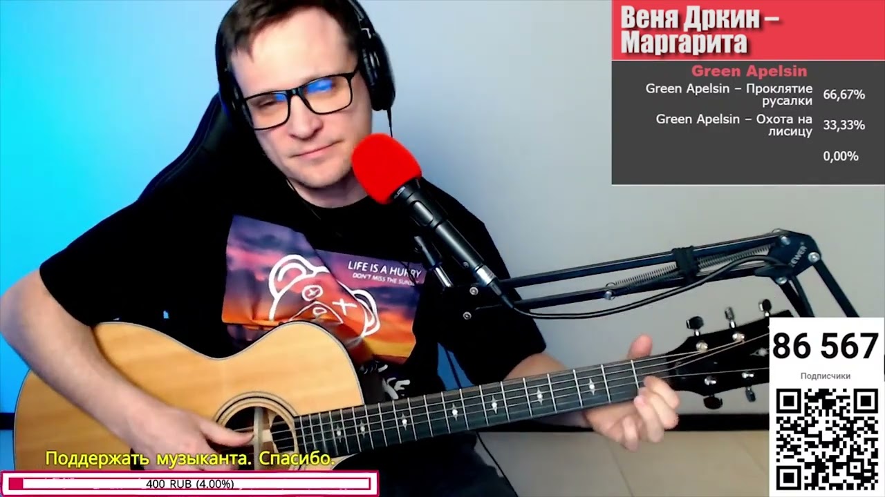 Веня Дркин – Маргарита 🎶 кавер на гитаре и аккорды