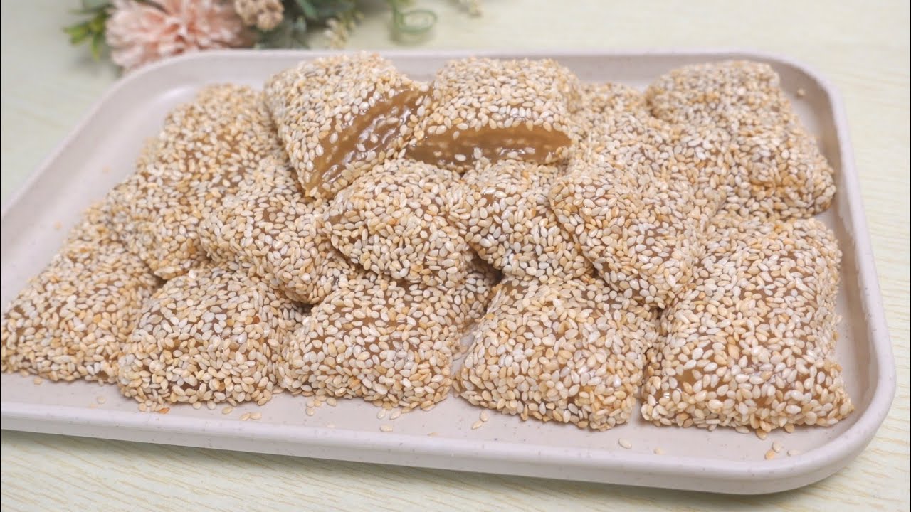 របៀបធ្វើនំល្ងលាក់ស្ករ/នំល្ងចិន | Sesame Hide Sugar