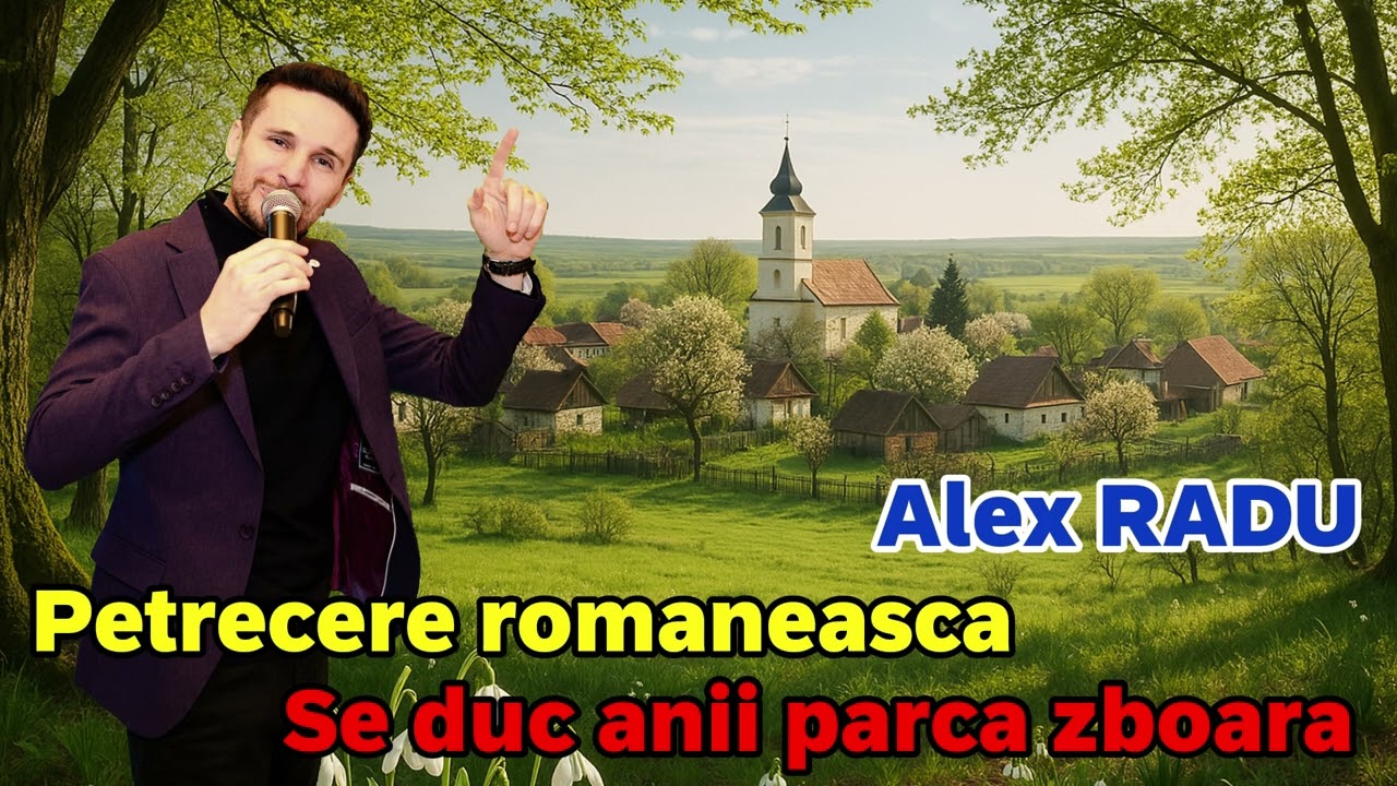 ALEX RADU - SE DUC ANII PARCA ZBOARA || COLAJ CU MUZICA DE PETRECERE ROMANEASCA || 2025