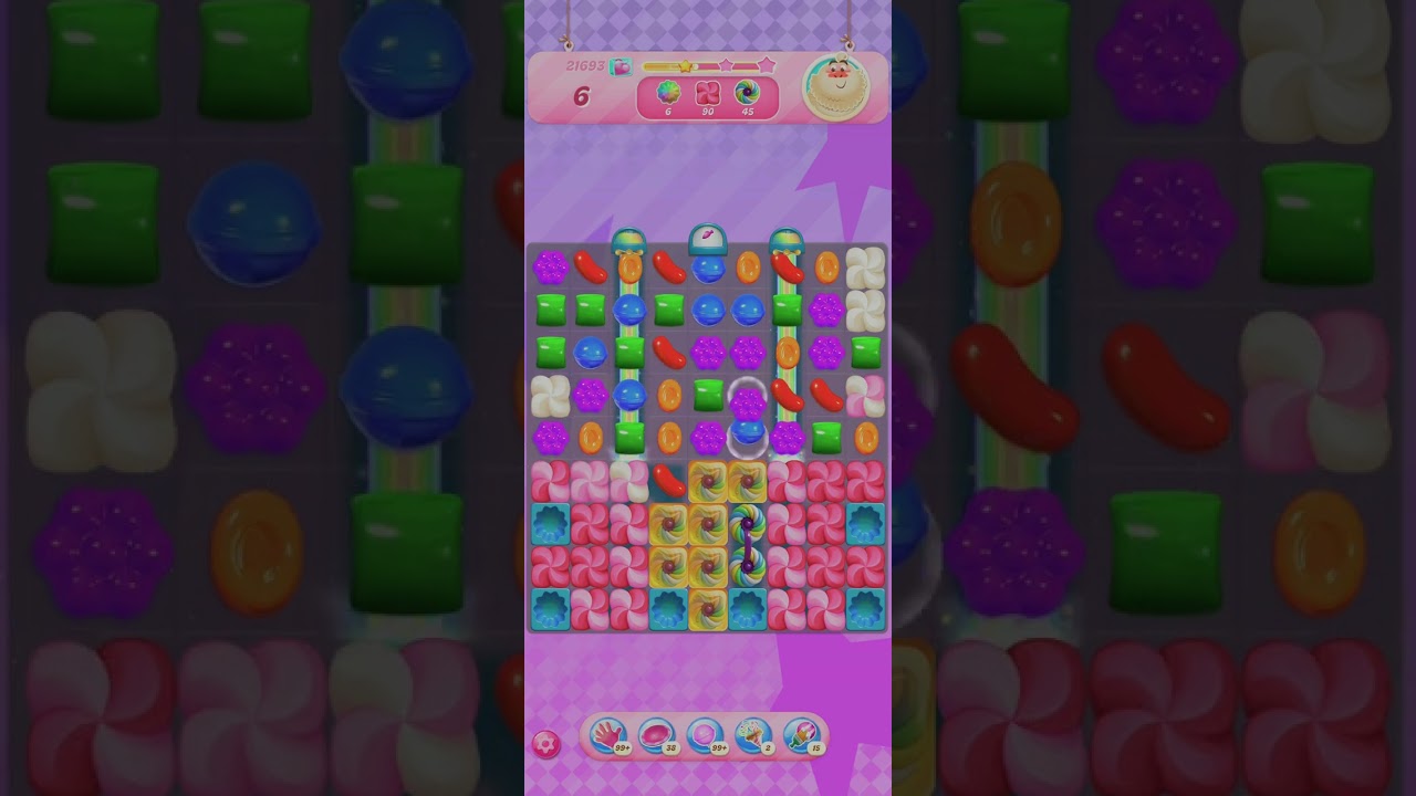 Candy Crush Level 21693 with boosters 