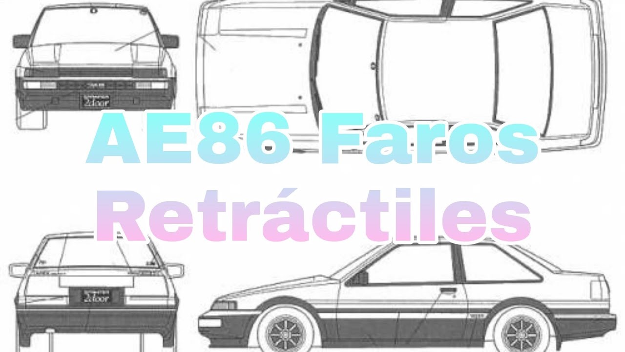 Toyota Sprinter Trueno AE86 Reparación de Faros Retráctiles.