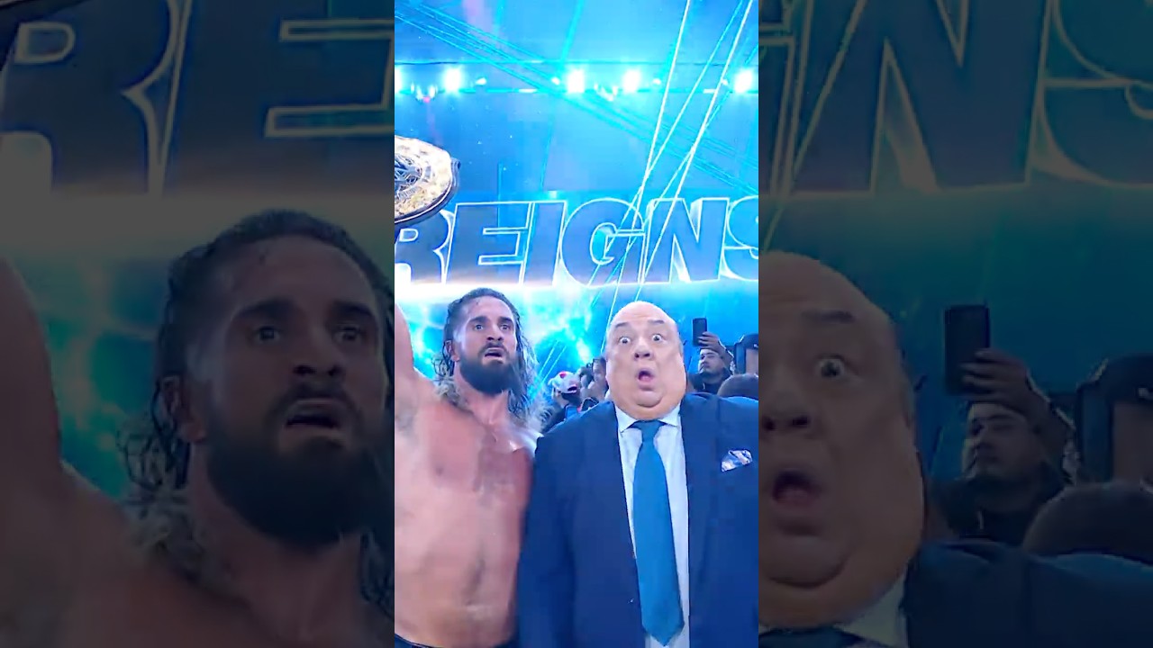 Paul Heyman&rsquo;s eyes almost fell out of his head when Roman Reigns&rsquo; music hit 😌😳💀