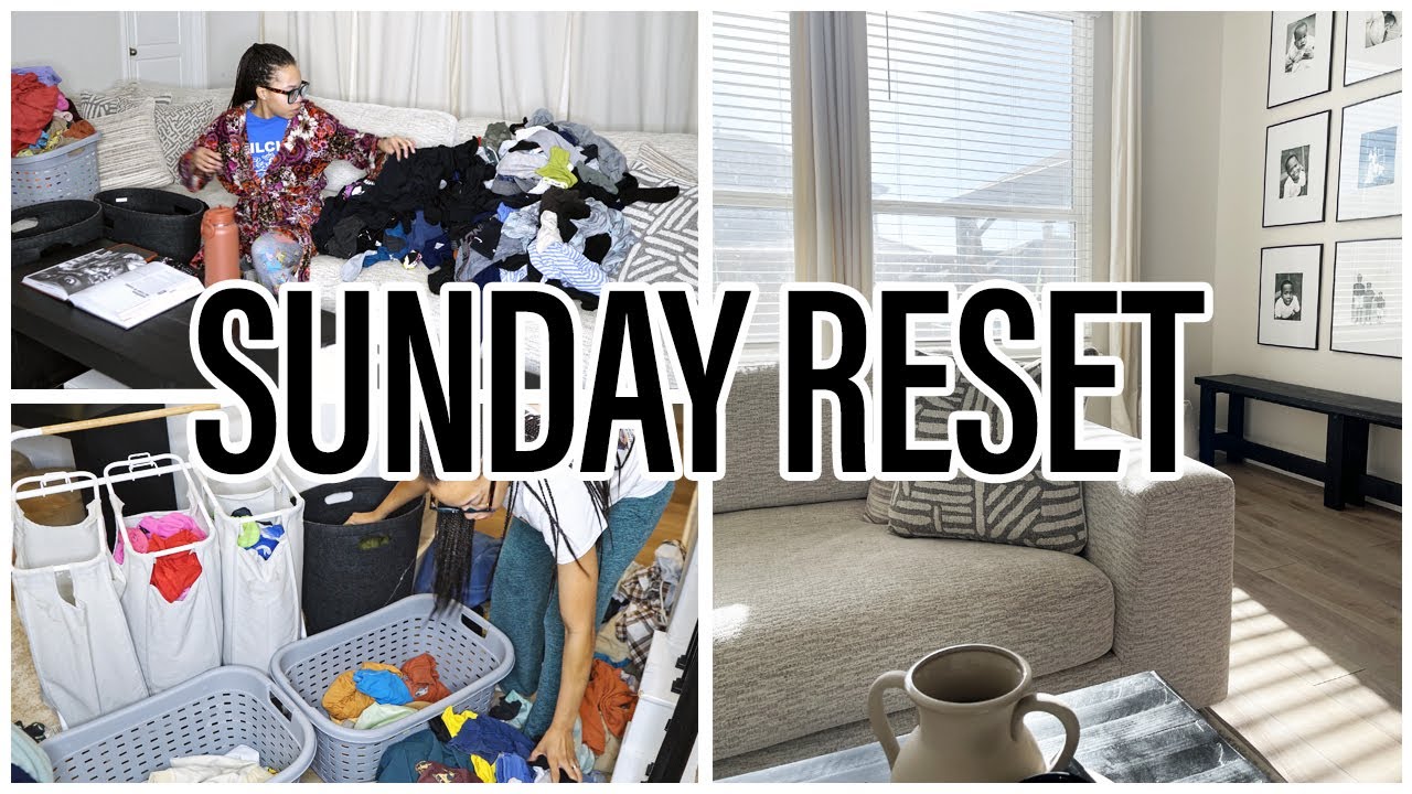 SUNDAY RESET | GET IT ALL DONE | ULTIMATE CLEANING & LAUNDRY MOTIVATION