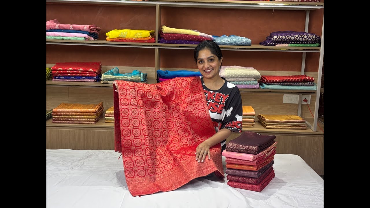 LIVE SESSION | Premium Pure Kanchipuram Bridal Sarees woven in Pure Zari #live #kanchipattu