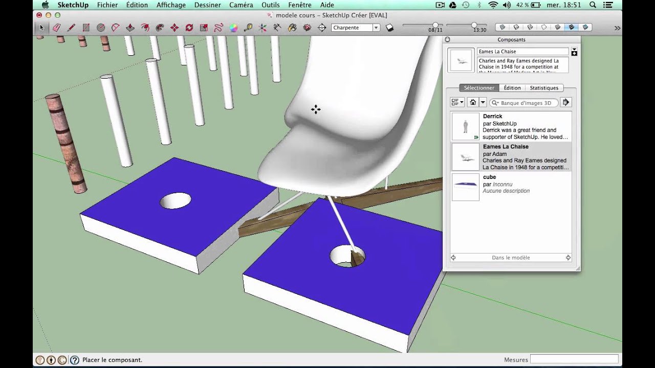 Sketchup tutorial français : dessiner sa maison