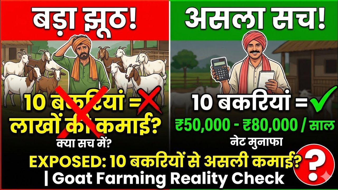 ₹2 लाख का मुनाफा 10 बकरियों से? | Goat Farming का वो सच जो कोई नहीं बताएगा | Bakri palan ||