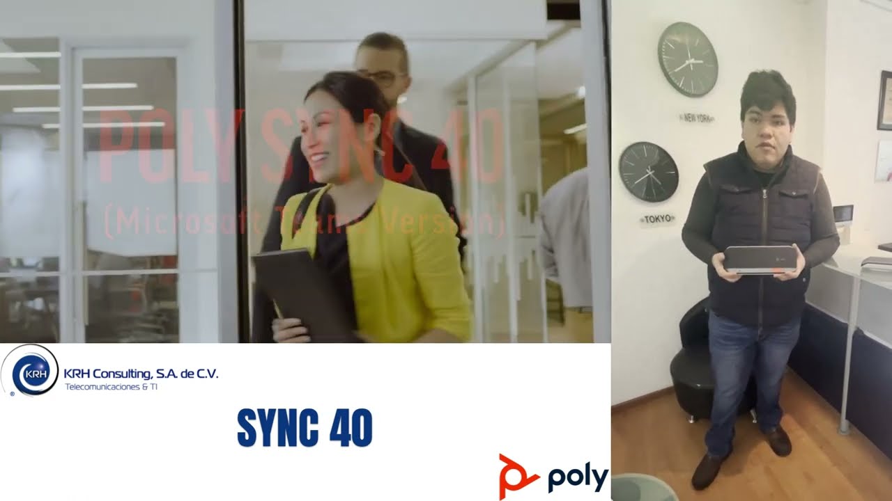 Poly Sync 40 - Altavoz manos libres inteligente para salas flexibles