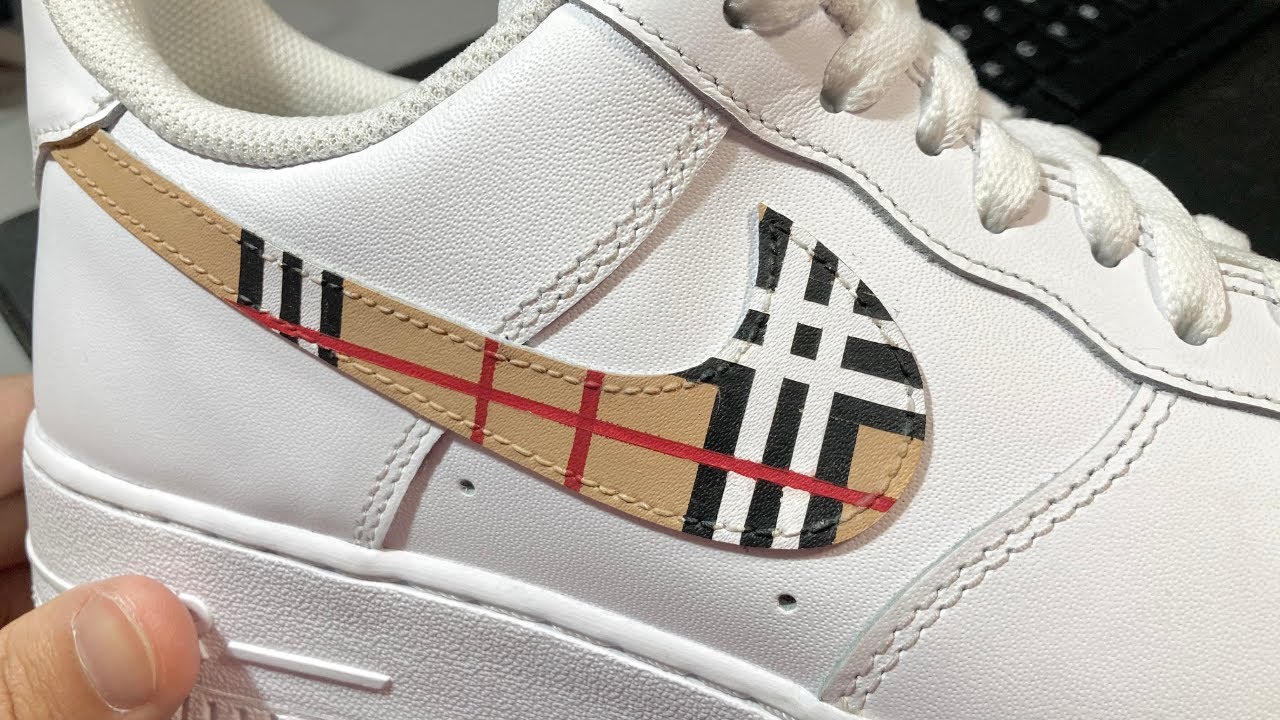 BURBERRY AF1 CUSTOM - (TUTORIAL)