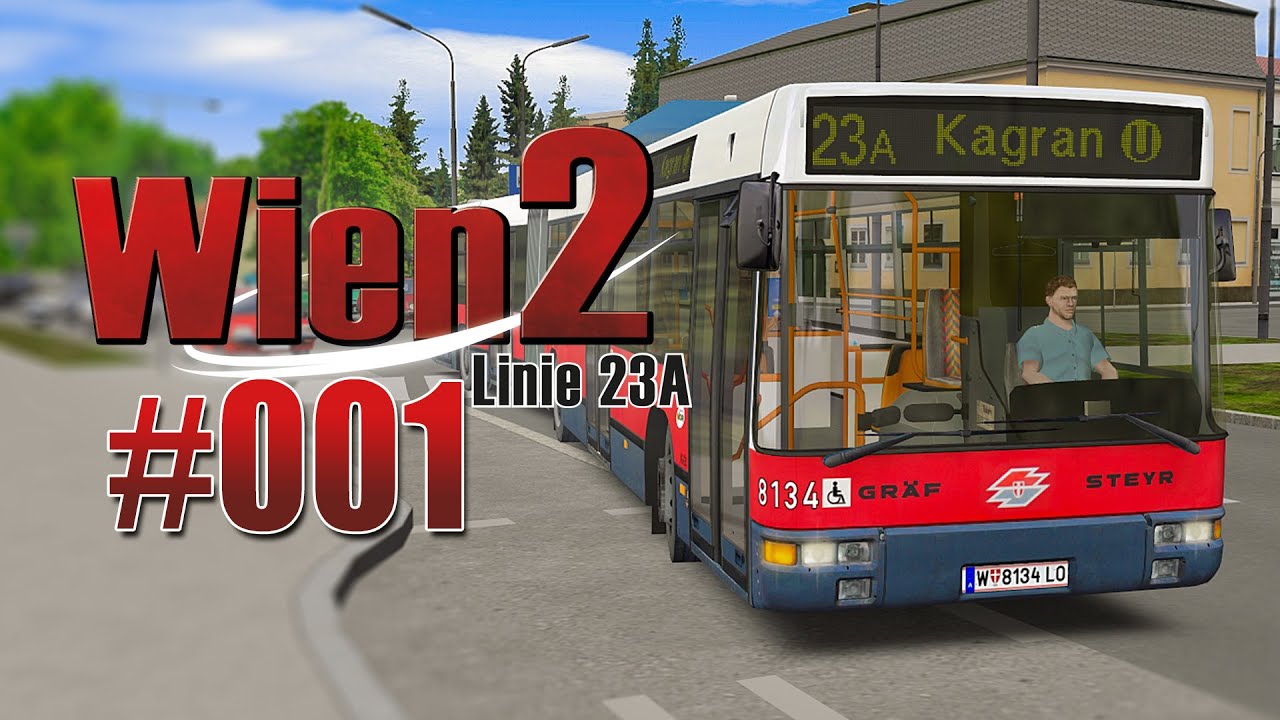 OMSI 2 Wien 2 23A mit dem NG 235 Gelenkbus #001 - Zur Hausfeldstraße!