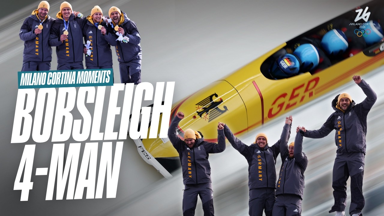 Germans go One-Two! 🇩🇪🛷 | Bobsleigh - Men's Four Man | Milano Cortina Moments