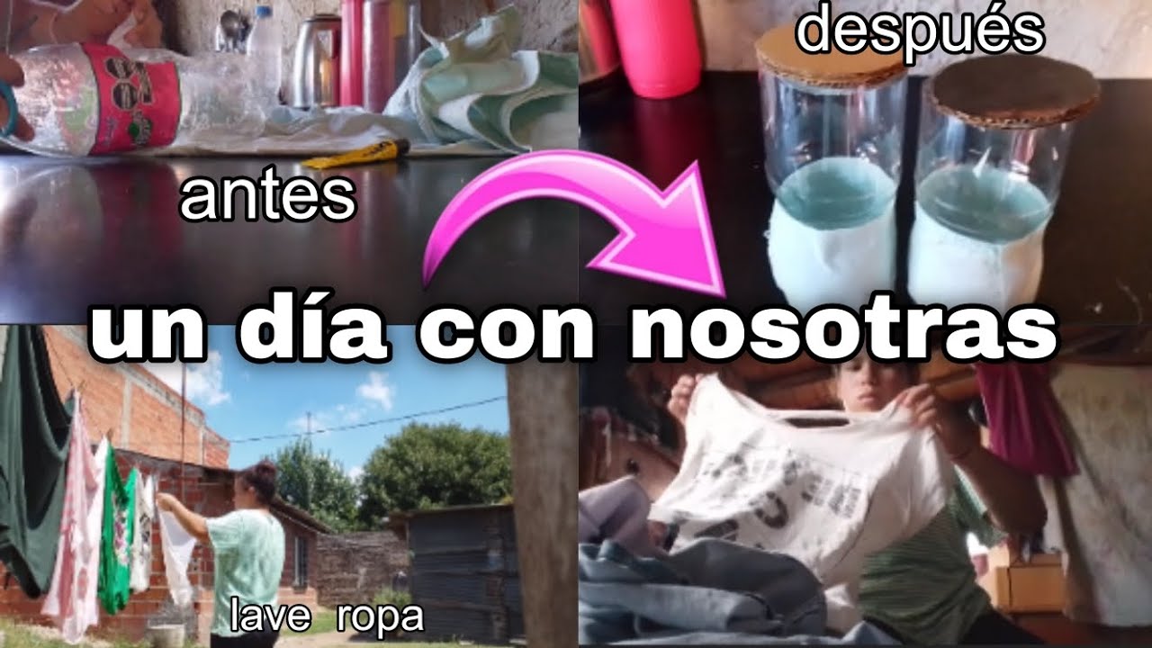 vlog- ✨Un DIA CON NOSOTRAS/ manualidades🍶/doblar ropa👚  Carolina Rivero 