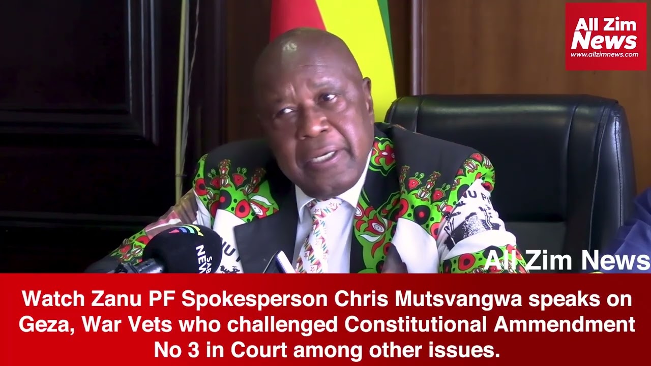 Watch Full Presser| Mutsvangwa on Constitutional Ammendment 3| Geza| Court Application| Referandum