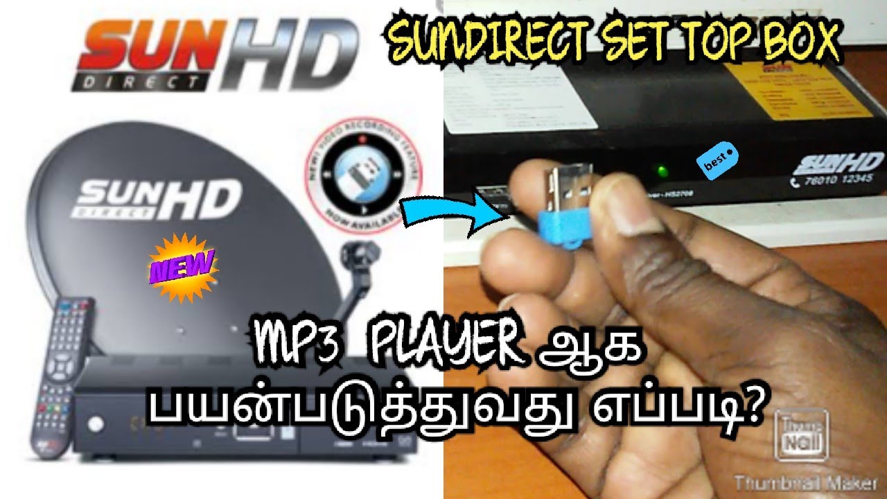 HOW TO USE SUN DIRECT DTH USB MP3 PLAYER IN TAMIL
