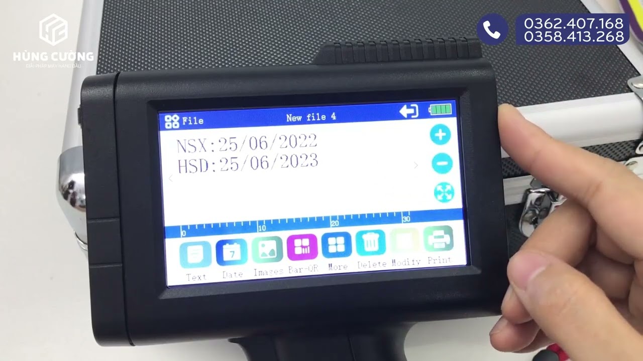 Hướng dẫn sử dụng máy in phun cầm tay, model Smart M10