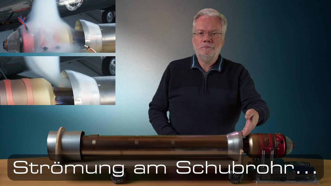 Strömung am Schubrohr eines Jets...