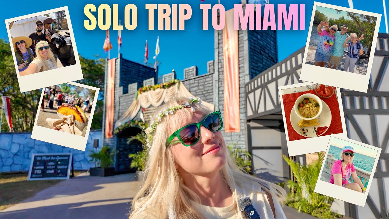 SOLO WEEKEND ROAD TRIP TO MIAMI! Renaissance Festival, Deerfield Beach, Cuban Food, Friends & Family