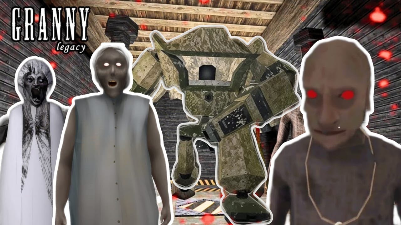 GRANYY LEGACY ROBOT ESCAPE HORROR GAME LIVE #9 LIVE