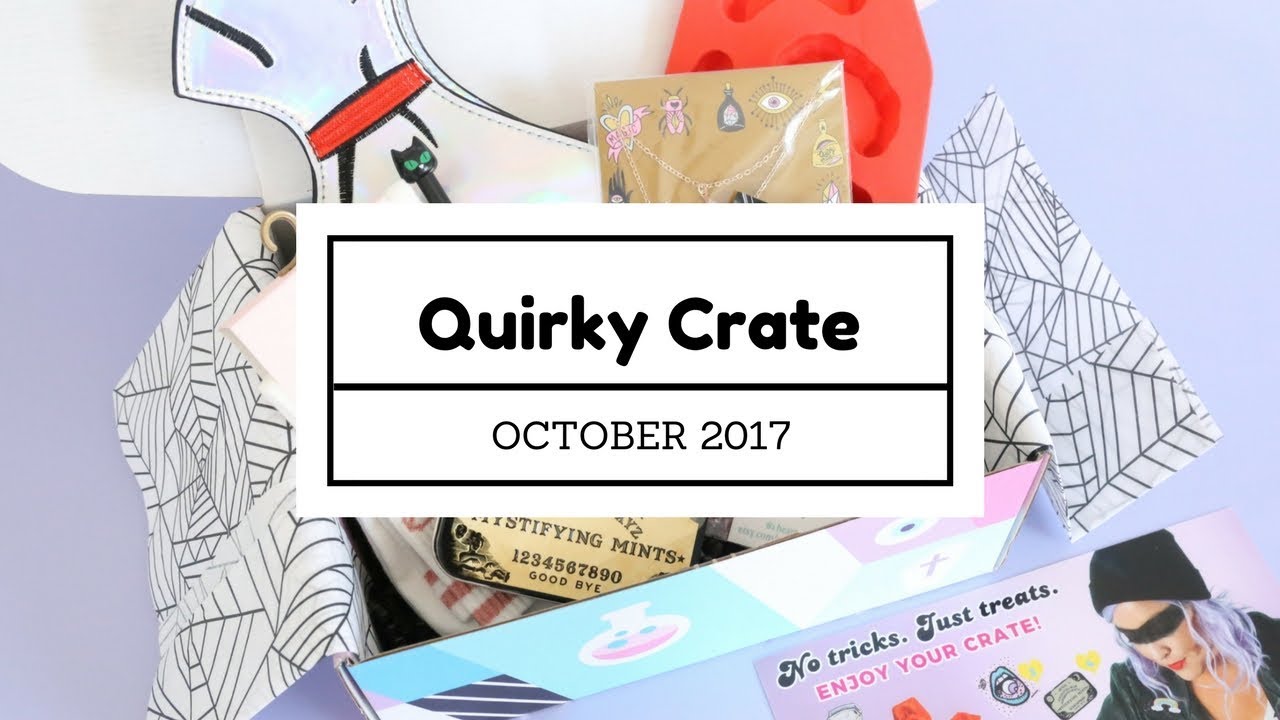 Quirky Crate Subscription Box Unboxing October 2017