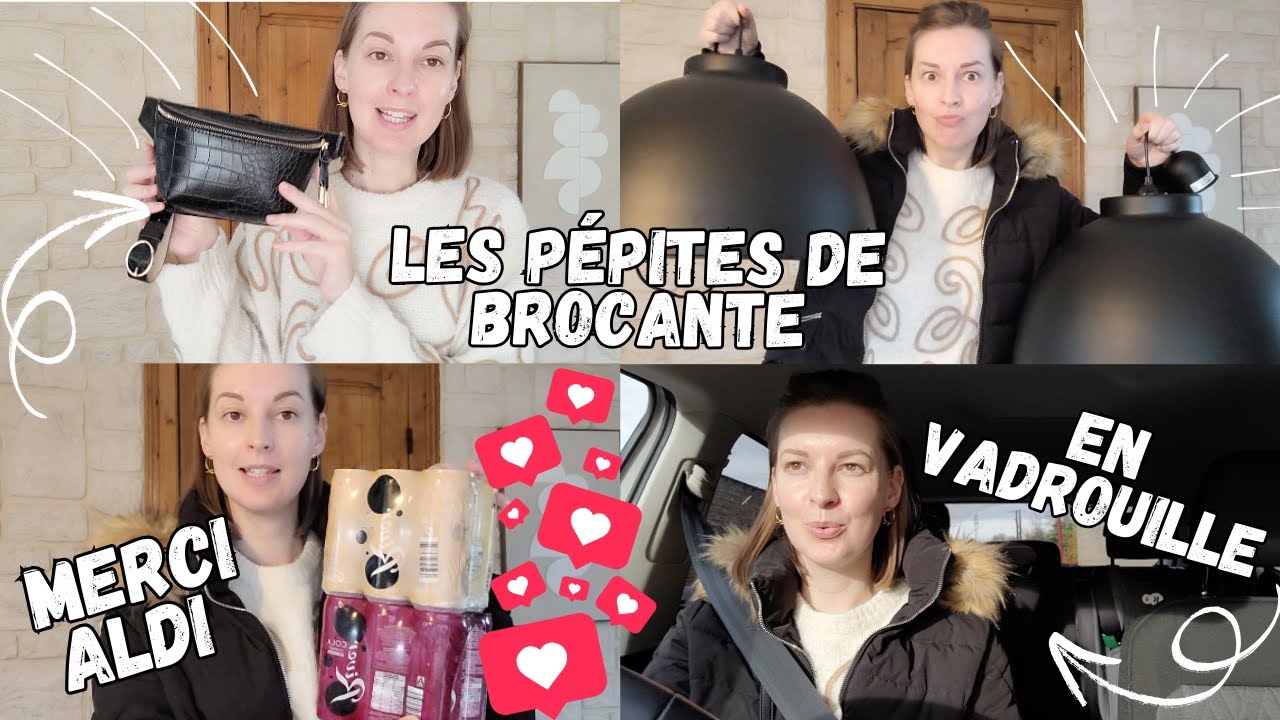 VLOG : La journée qui commence mal, stand brocante 0,50€ et merci Aldi.