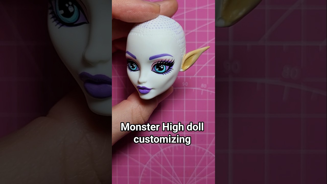 Spectra G3 customizing and repainting #dolls #ooak #tutorial #monsterhigh #barbie #diy #dollrepaint