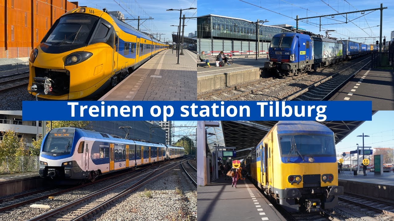 Treinen op station Tilburg - 12 november 2022