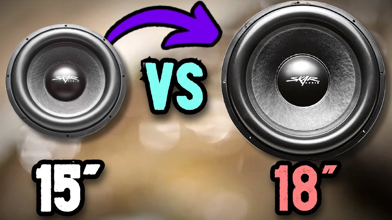 18” VS 15” Subwoofer (SDR 18 VS SDR 15)