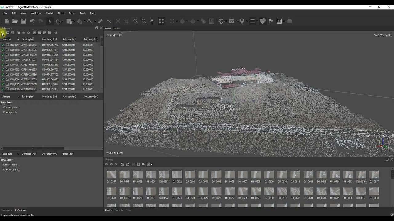 Agisoft Metashape ile Ortofoto Görüntü Oluşturma.