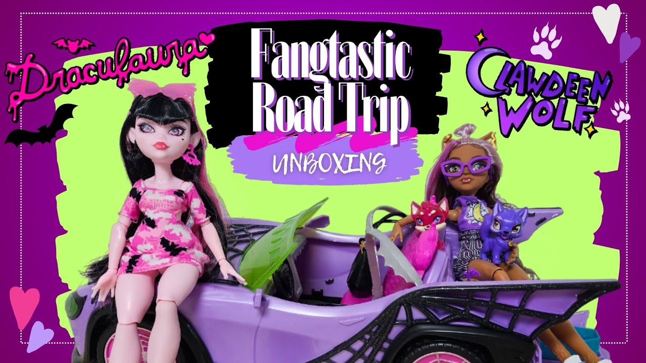 Fangtastic Road Trip 🦇🌙 | Unboxing Monster High G3
