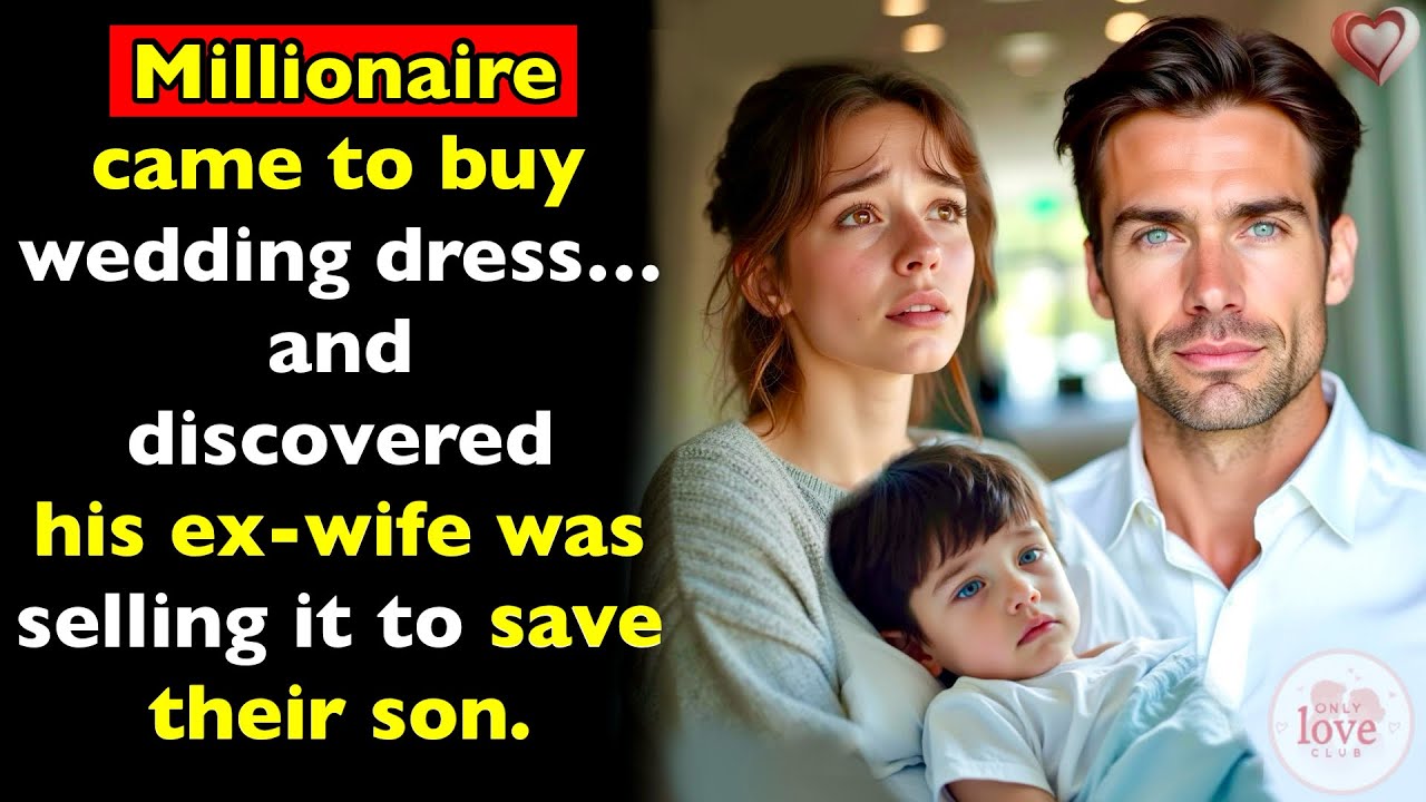 She sold her wedding dress to buy medicine for her son. The buyer was my millionaire ex-husband…